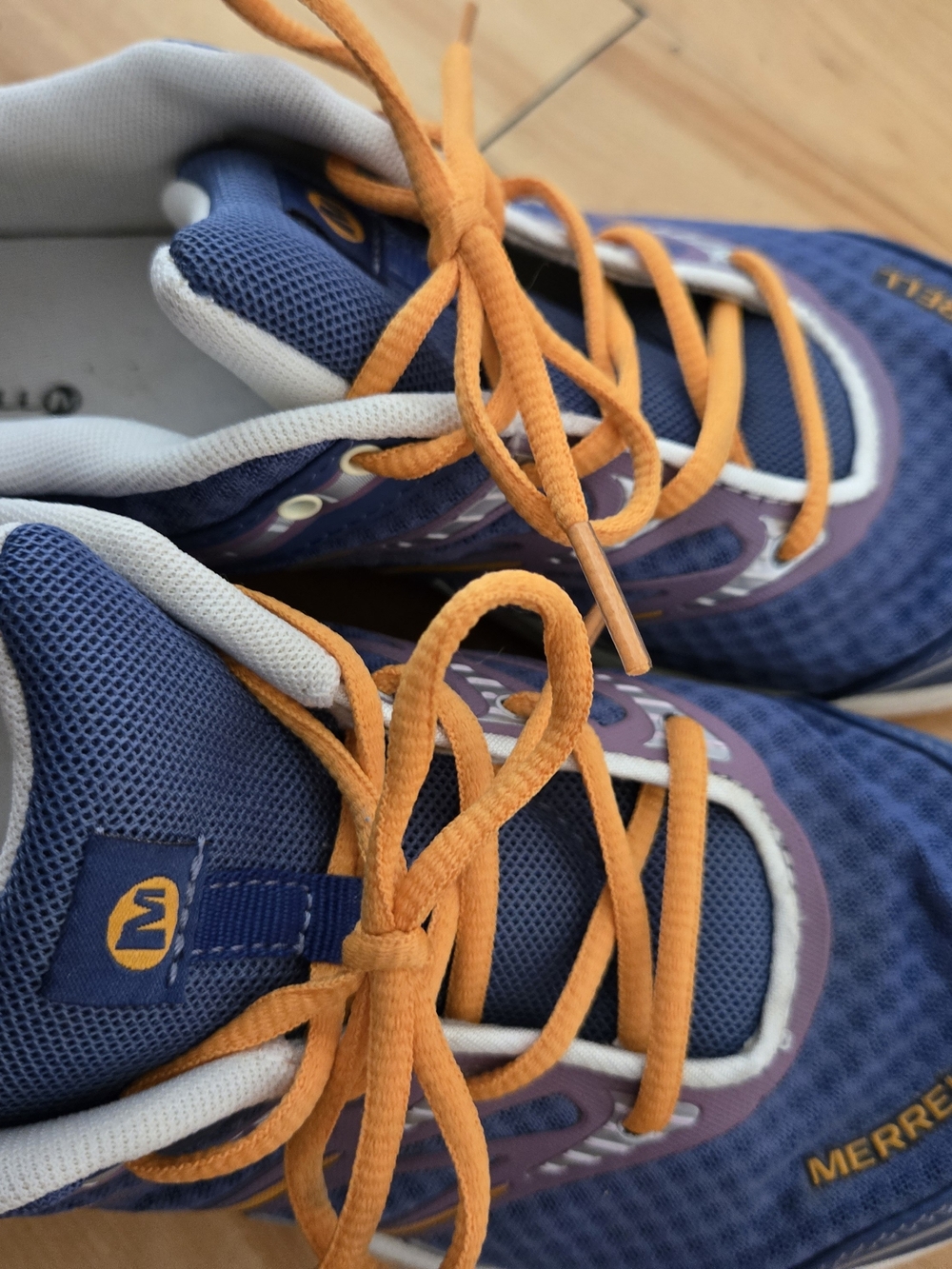 Merrell Blue and Orange Athletic Sneakers